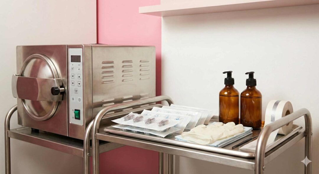 Déclaration ARS maquillage permanent : matériel stérile autoclave et protocoles hygiène pour salon de dermopigmentation