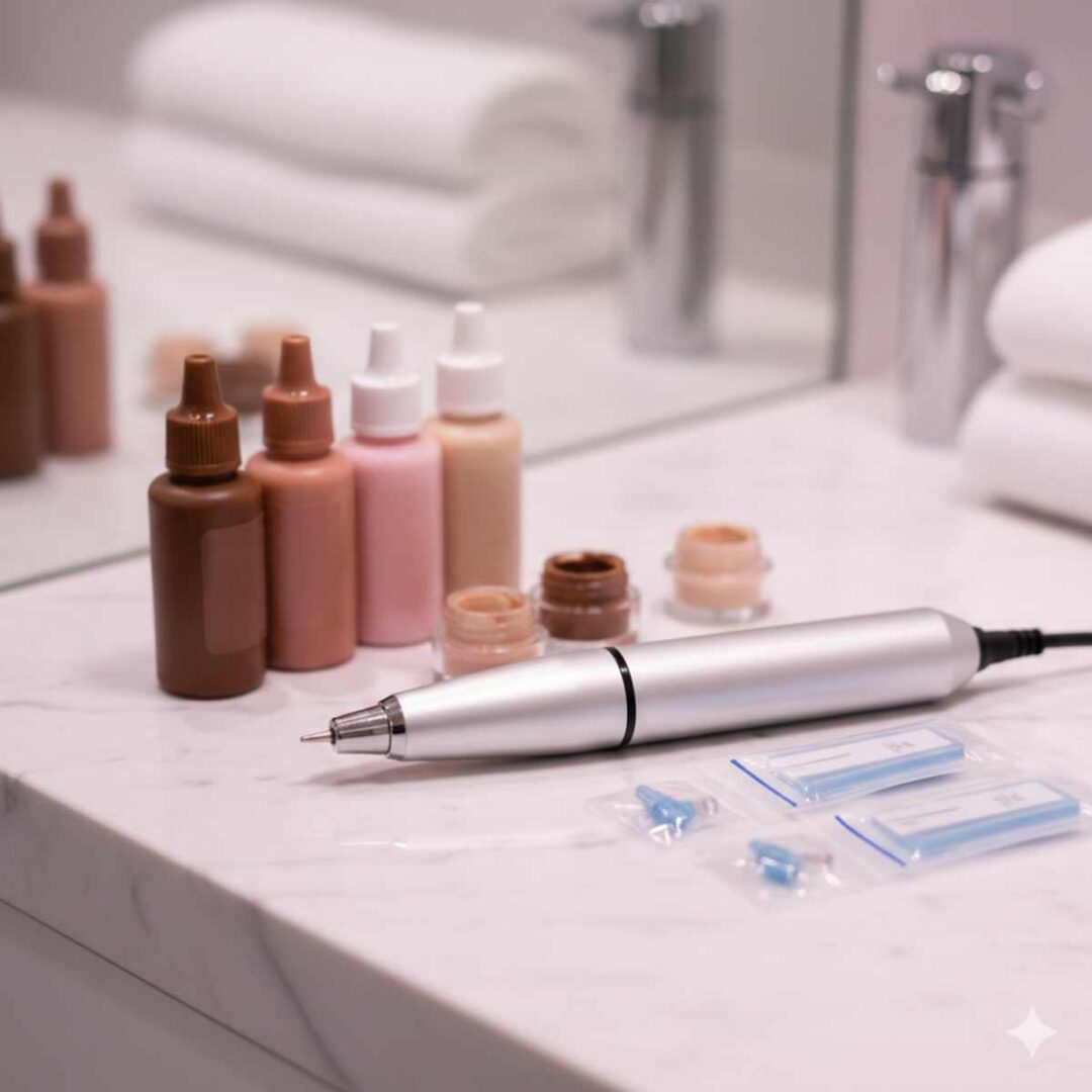 Dermopigmentation : salon professionnel de maquillage permanent élégant et lumineux