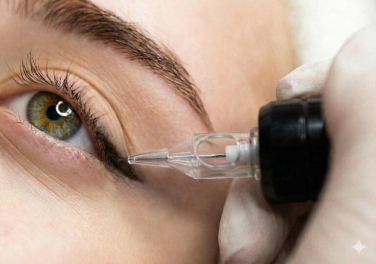 Formation maquillage permanent eyeliner — technique de tracé eye-liner en dermopigmentation par Art MakeUp Academy