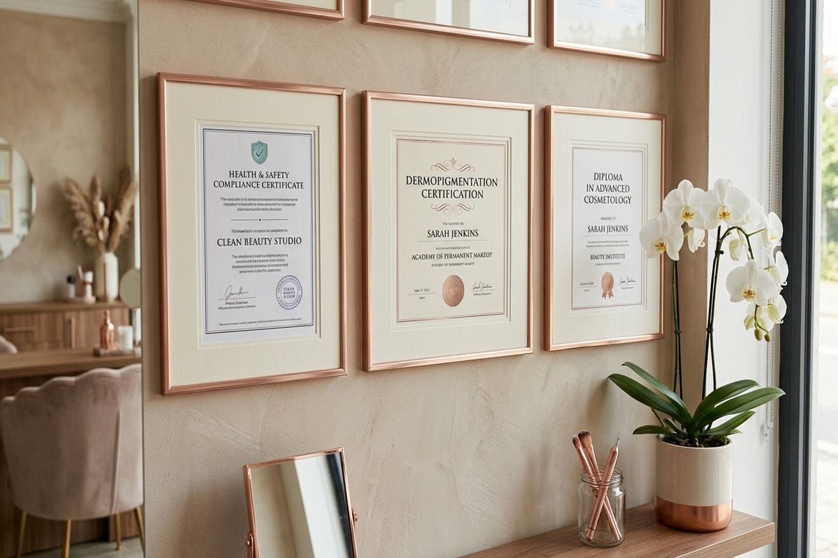 emploi microblading : attestation de formation encadrée dans un salon professionnel