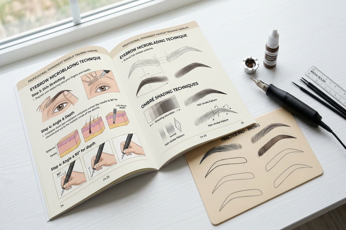 formation maquillage permanent prix : manuel de formation ouvert avec illustrations et peau synthétique