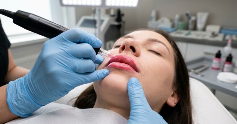 maquillage permanent des levres seance candy lips dermographe