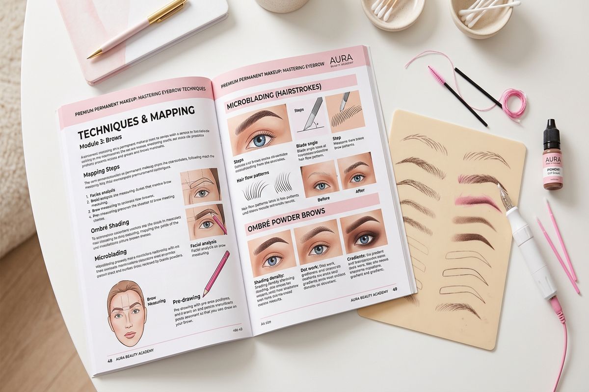 Formation maquillage permanent lyon en ligne manuel peau synthétique