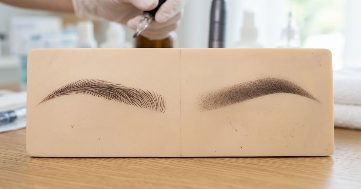 Microblading sourcils : comparaison technique microblading et dermographe — ArtMakeUp Academy