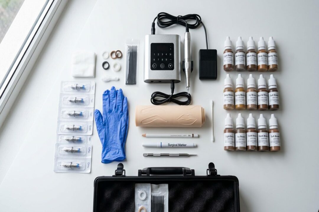 kit materiel dermographe pigments prix maquillage permanent sourcils