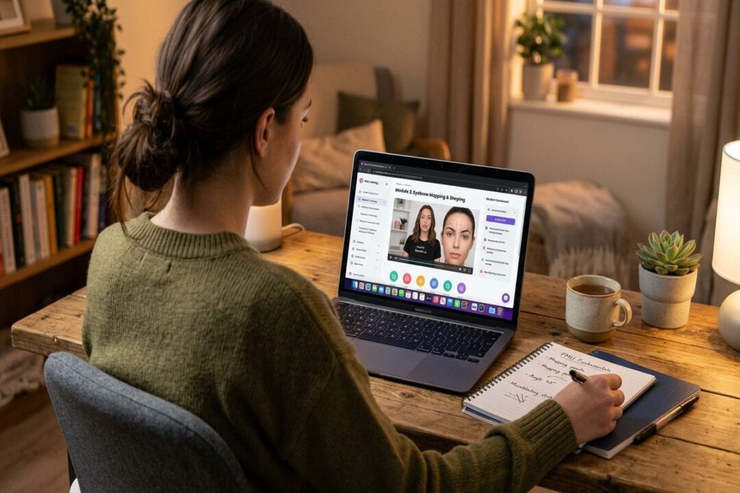 formation en ligne prix maquillage permanent sourcils sur ordinateur