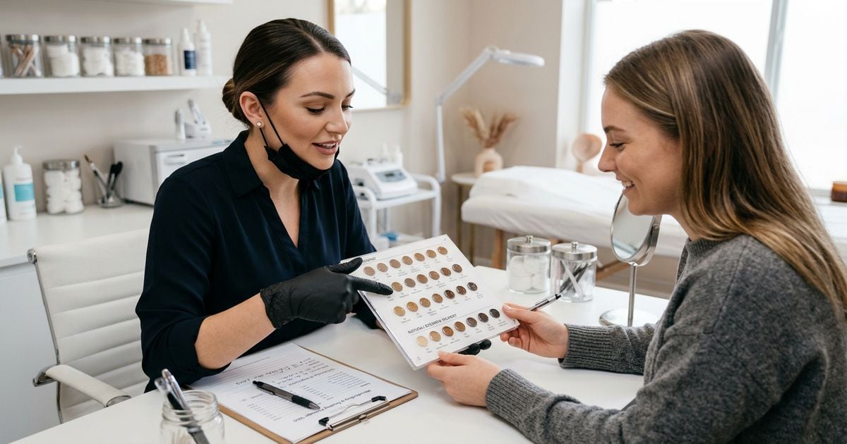 prix maquillage permanent sourcils consultation nuancier pigments