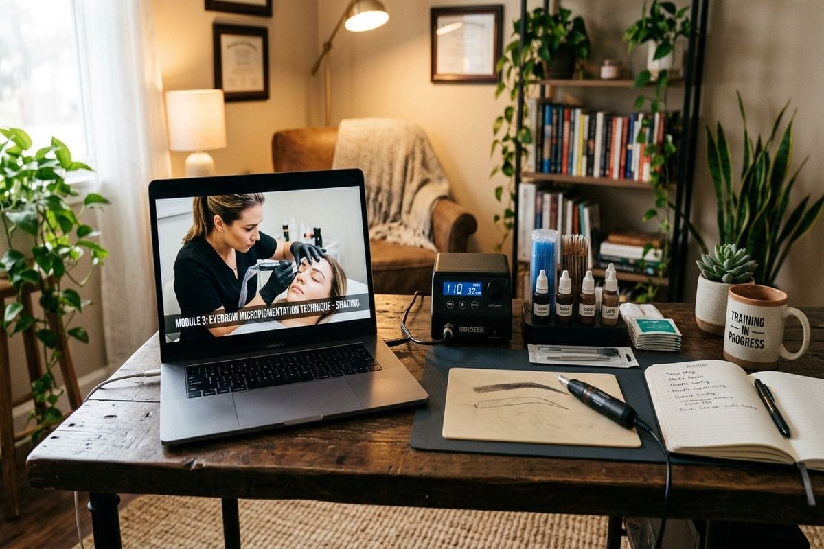 dermopigmentation sourcils : résultat naturel après cicatrisation complète