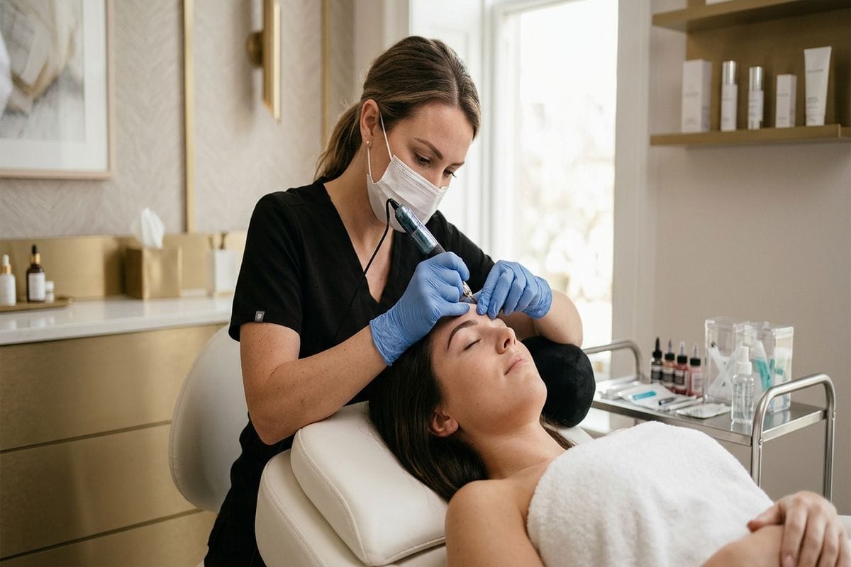 formation maquillage permanent belgique : poste de travail stérile et conformité hygiène