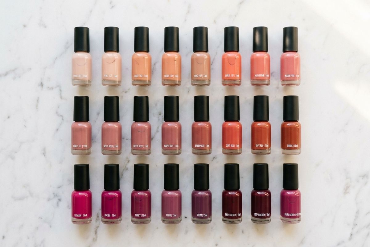 praticienne montrant nuancier pigments maquillage lèvre permanent