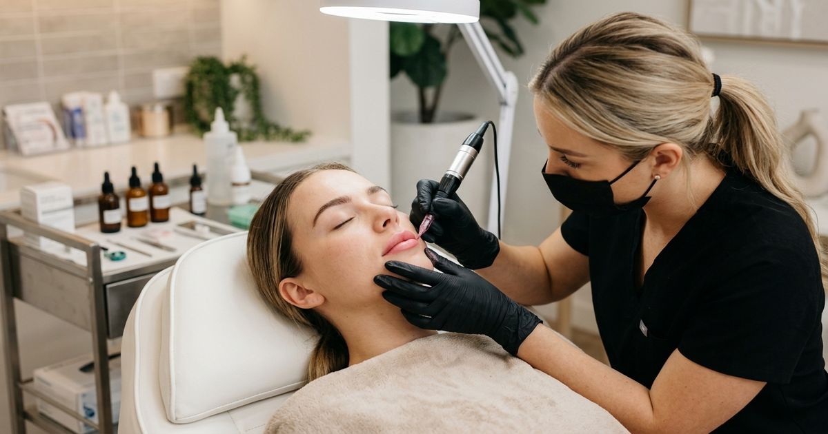 seance maquillage permanent levres candy lips dermographe