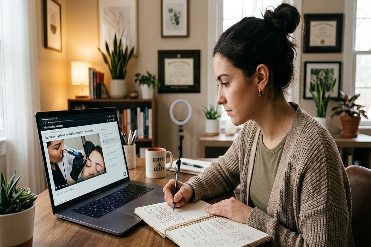 technique maquillage semi permanent sourcils au dermographe