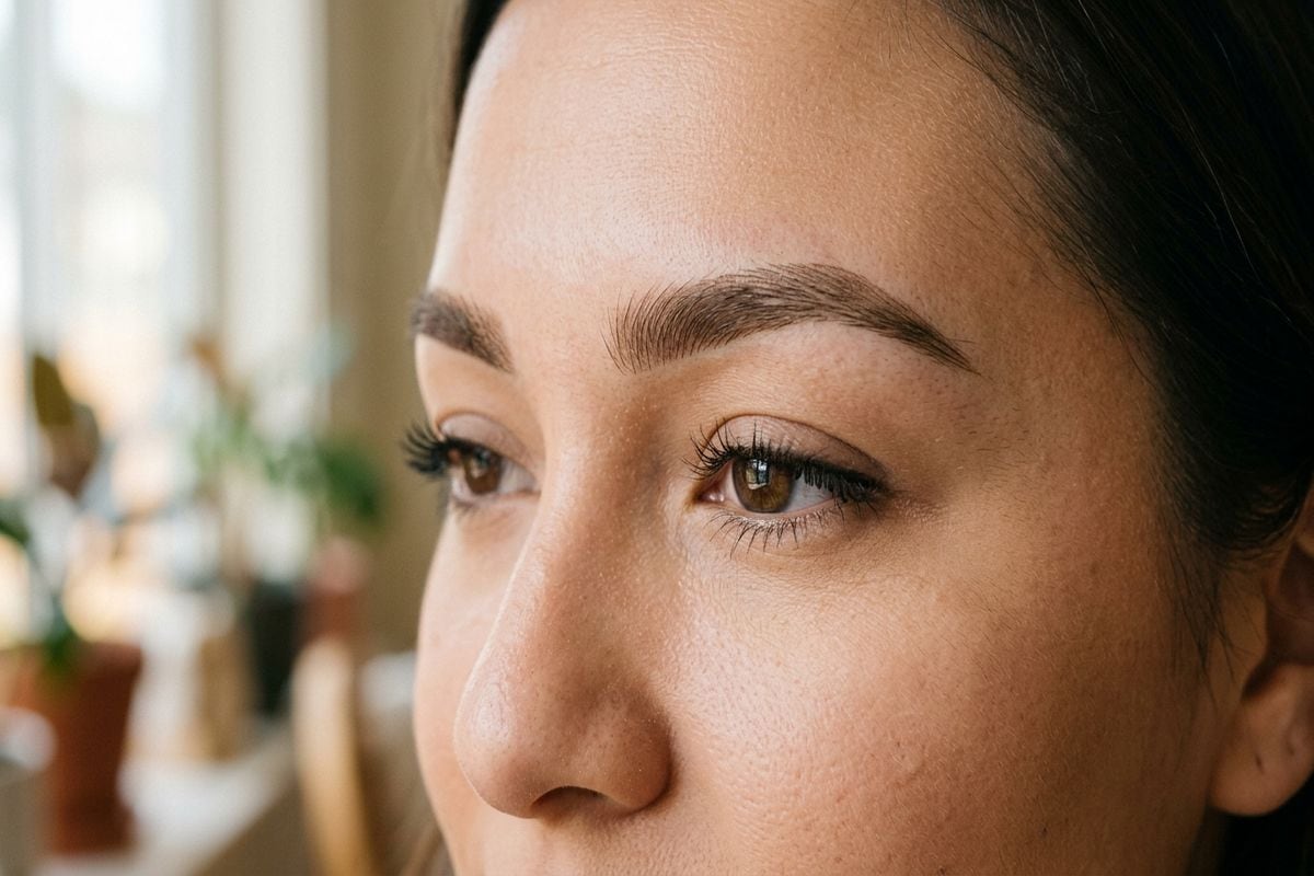 résultat healed pigment microblading sourcils 4 semaines après séance