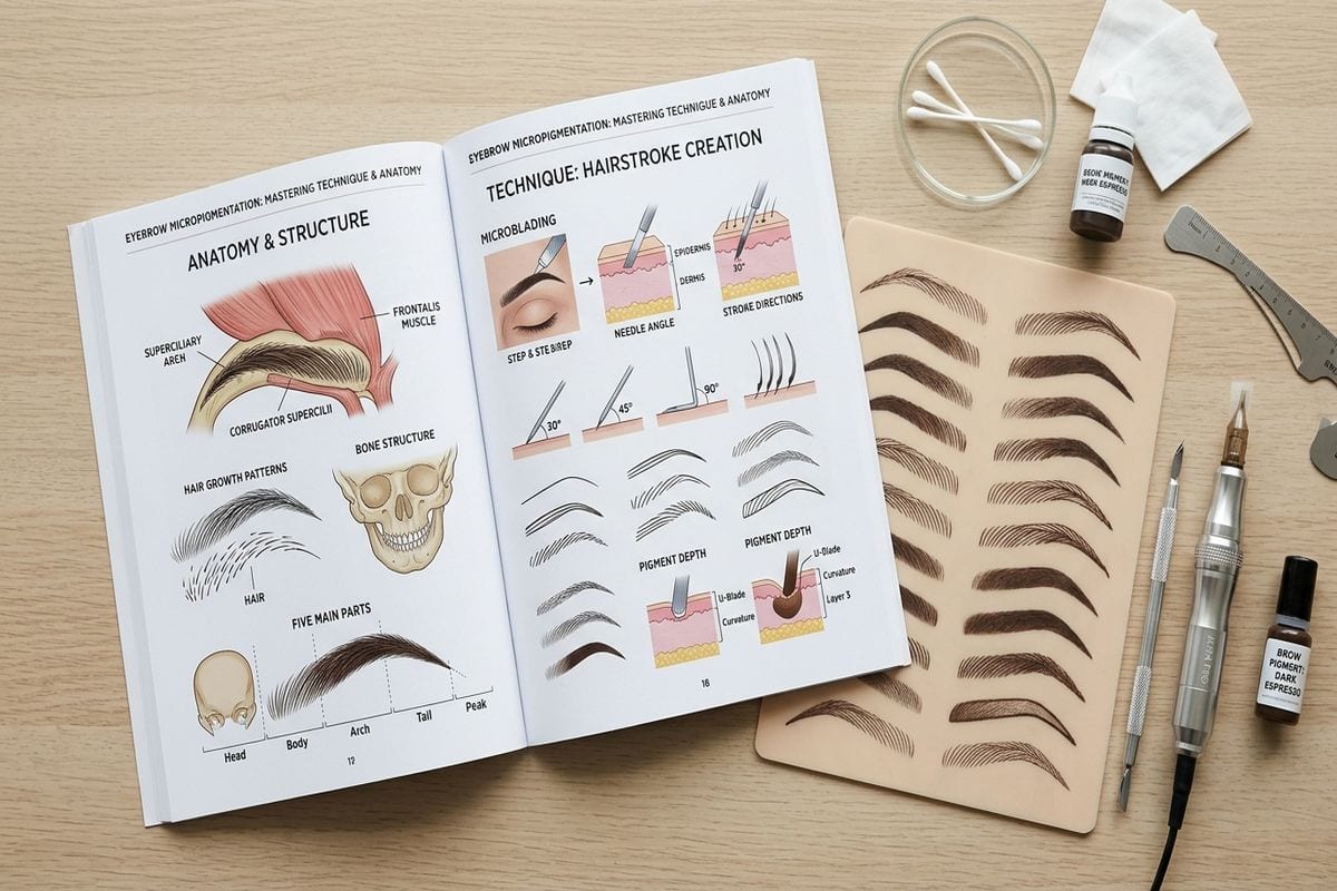 Formation maquillage permanent Grenoble : séance en cours dans un salon professionnel