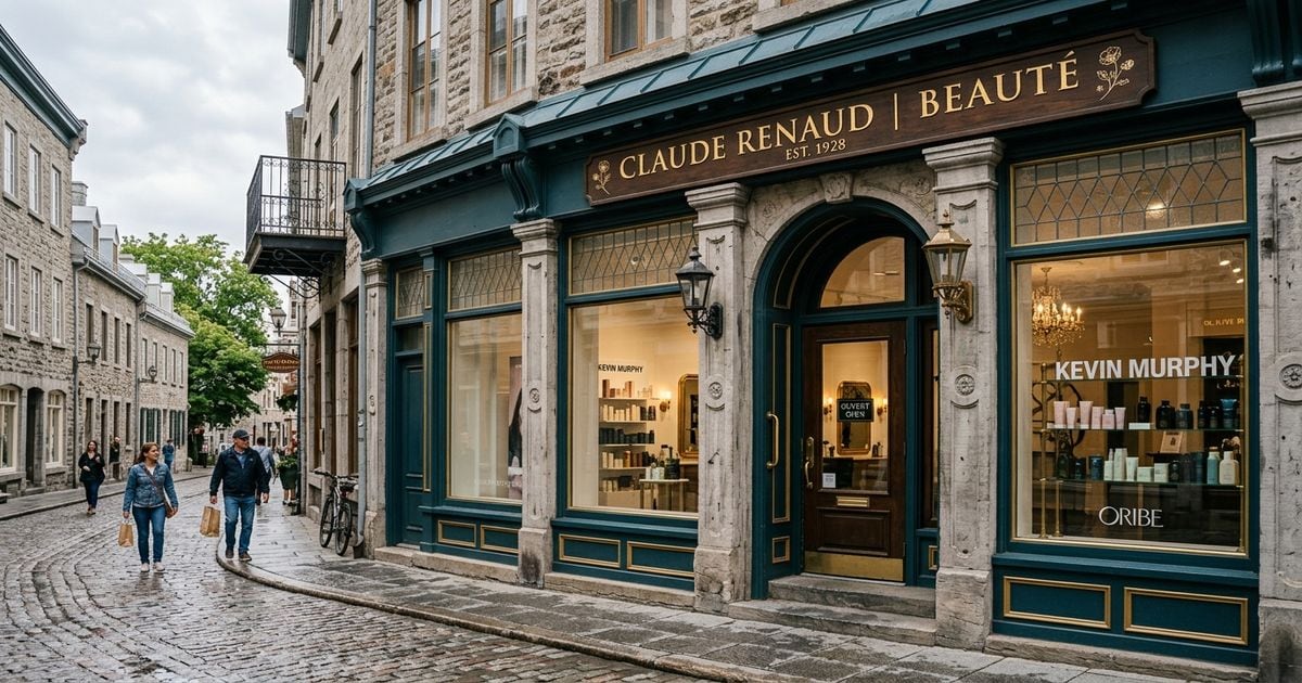 facade salon maquillage permanent quebec ville vieux quartier elegant