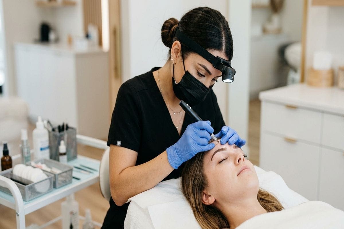 microblading paris : sourcils dessinés poil à poil par une praticienne spécialisée