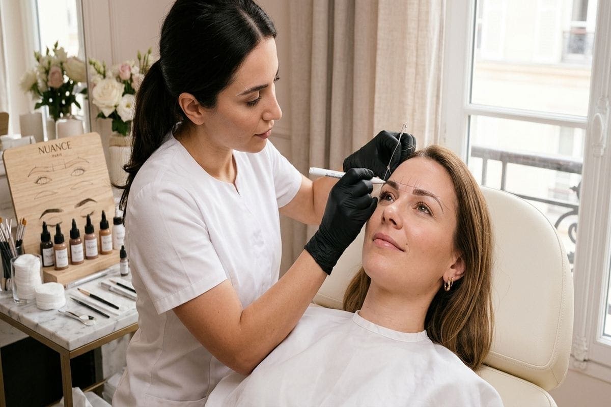 dermopigmentation paris : consultation sourcils en studio premium