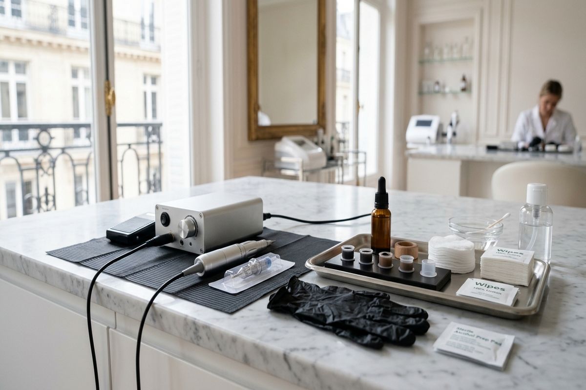 dermopigmentation paris : poste sterile dermographe pigments