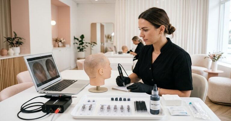 formation dermopigmentation capillaire : apprentissage tricopigmentation