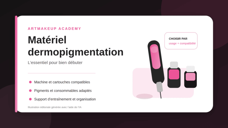 Matériel dermopigmentation : l’essentiel pour bien débuter 5 Illustration générée par IA du matériel essentiel pour débuter la dermopigmentation
